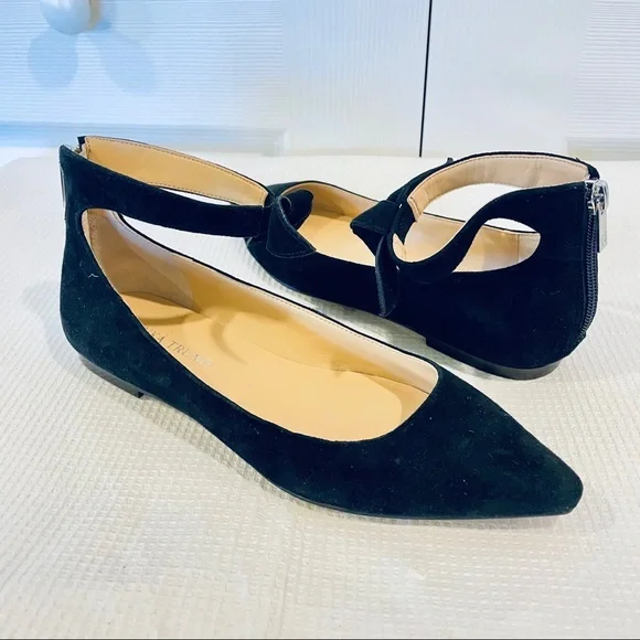 NWT Ivanka Trump Tramory Suede Pointed Toe Flats - Picture 4 of 11